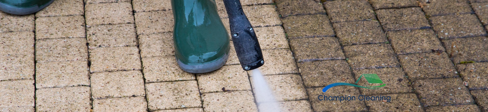 Pressure washing, one of a range of professional Cleaning services